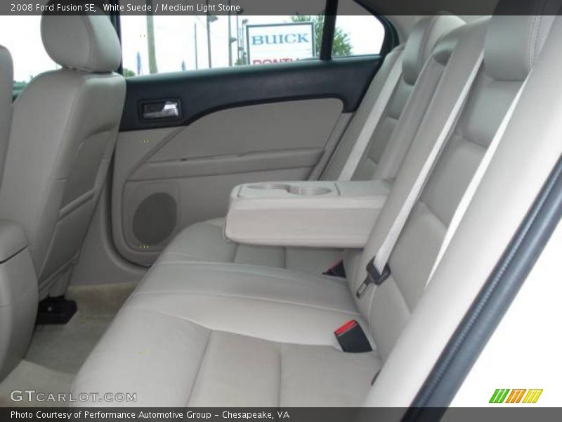 White Suede / Medium Light Stone 2008 Ford Fusion SE