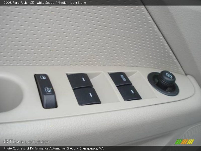 White Suede / Medium Light Stone 2008 Ford Fusion SE