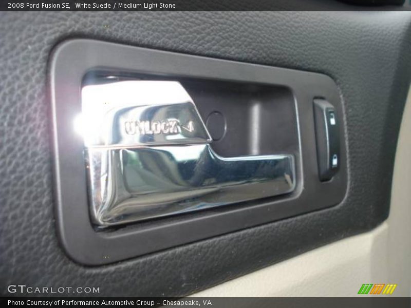 White Suede / Medium Light Stone 2008 Ford Fusion SE