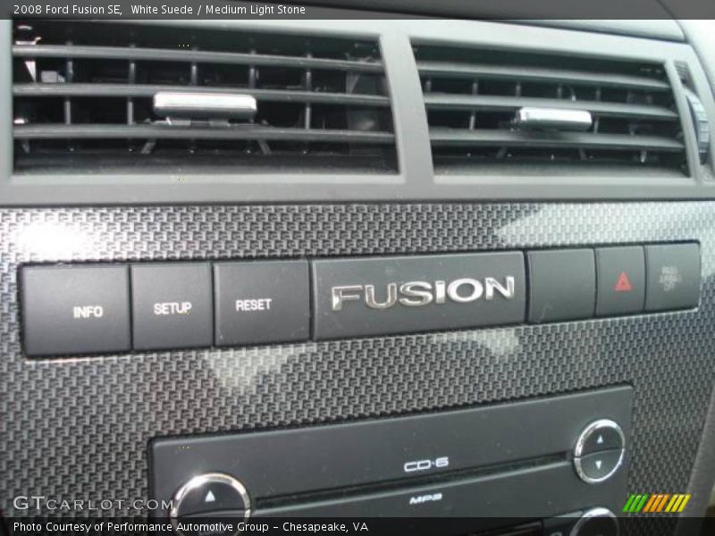 White Suede / Medium Light Stone 2008 Ford Fusion SE