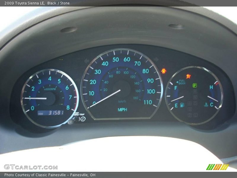 Black / Stone 2009 Toyota Sienna LE