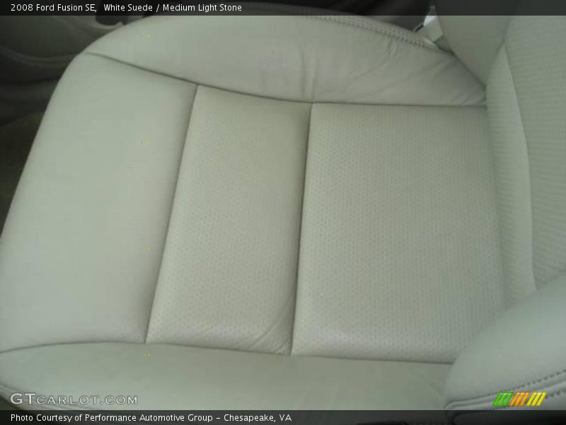 White Suede / Medium Light Stone 2008 Ford Fusion SE