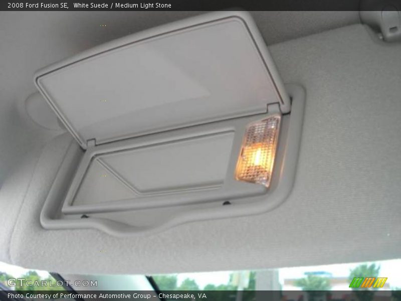 White Suede / Medium Light Stone 2008 Ford Fusion SE