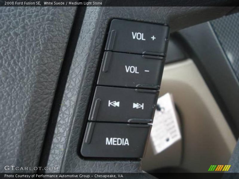White Suede / Medium Light Stone 2008 Ford Fusion SE