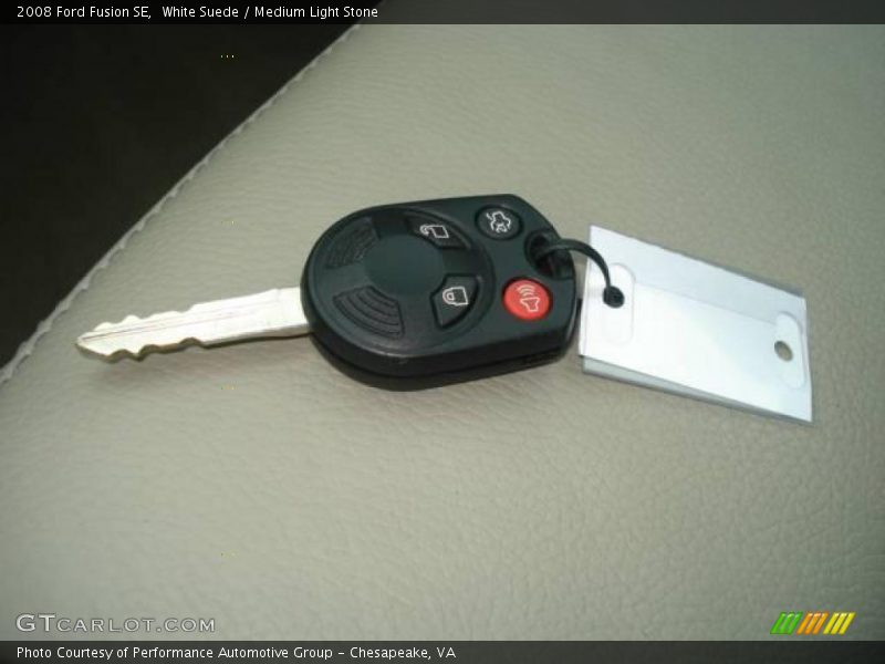 White Suede / Medium Light Stone 2008 Ford Fusion SE