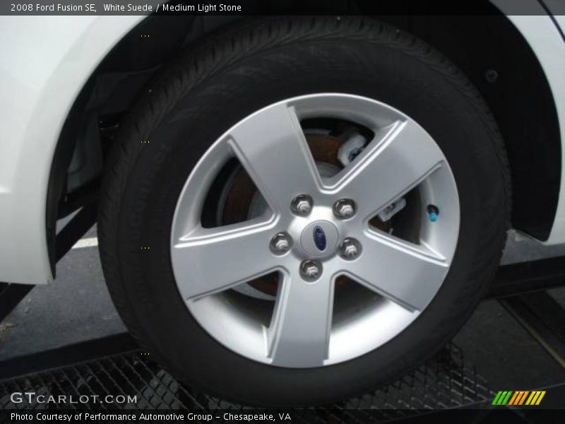 White Suede / Medium Light Stone 2008 Ford Fusion SE