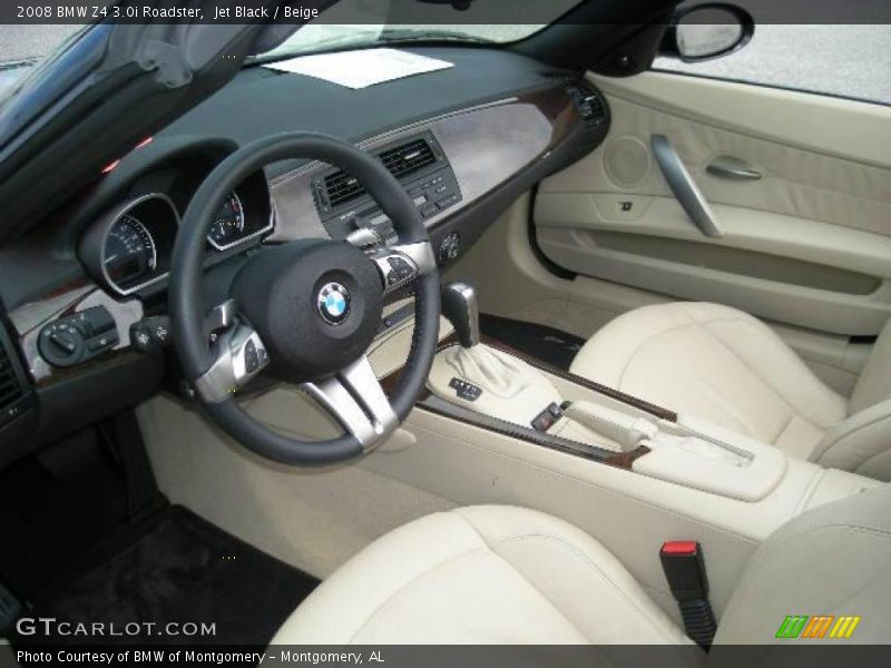 Jet Black / Beige 2008 BMW Z4 3.0i Roadster