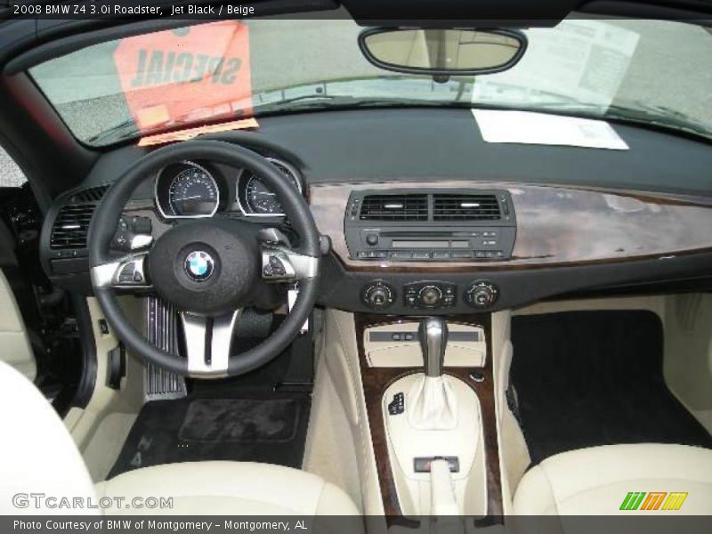 Jet Black / Beige 2008 BMW Z4 3.0i Roadster