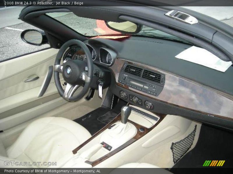 Jet Black / Beige 2008 BMW Z4 3.0i Roadster
