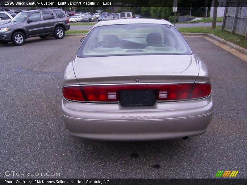 Light Sandrift Metallic / Taupe 1998 Buick Century Custom