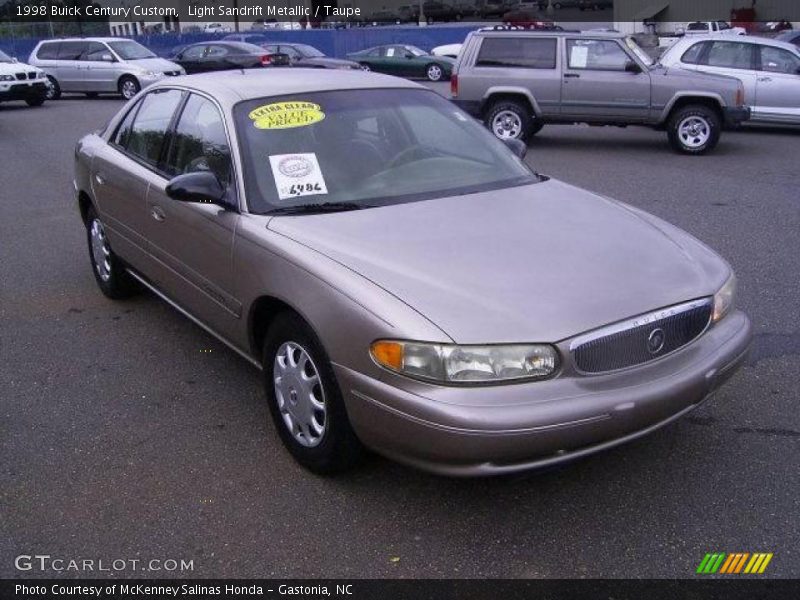 Light Sandrift Metallic / Taupe 1998 Buick Century Custom