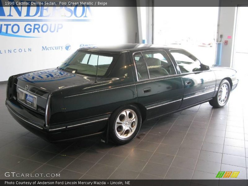 Polo Green Metallic / Beige 1998 Cadillac DeVille Sedan