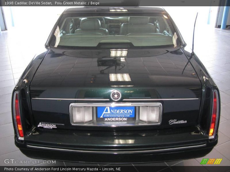 Polo Green Metallic / Beige 1998 Cadillac DeVille Sedan