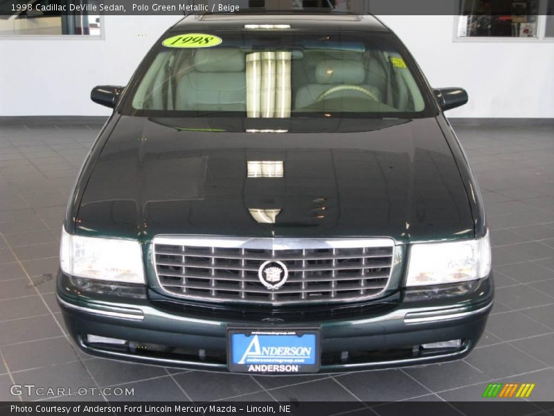 Polo Green Metallic / Beige 1998 Cadillac DeVille Sedan