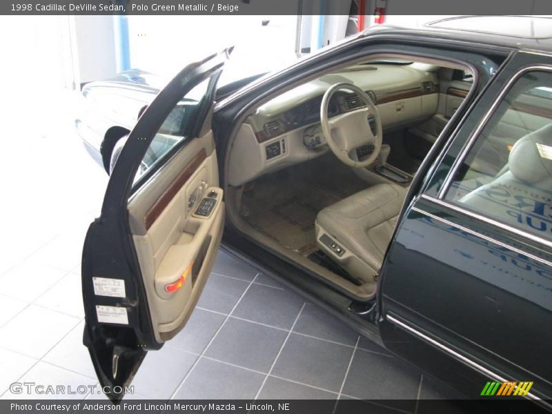 Polo Green Metallic / Beige 1998 Cadillac DeVille Sedan