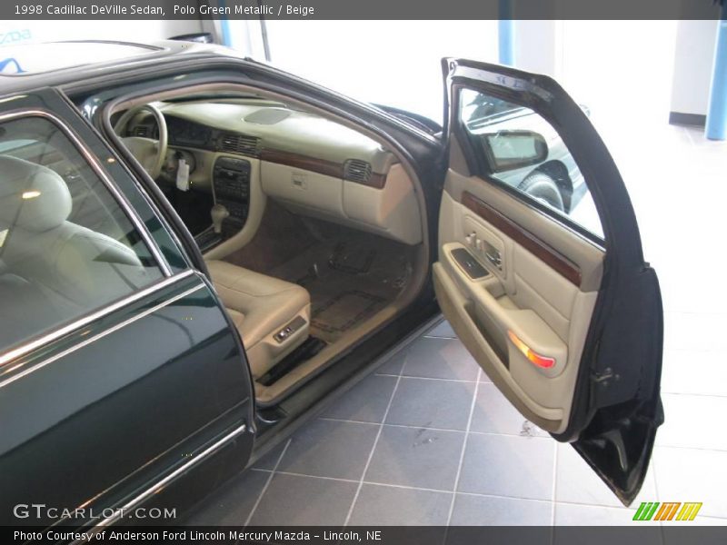 Polo Green Metallic / Beige 1998 Cadillac DeVille Sedan