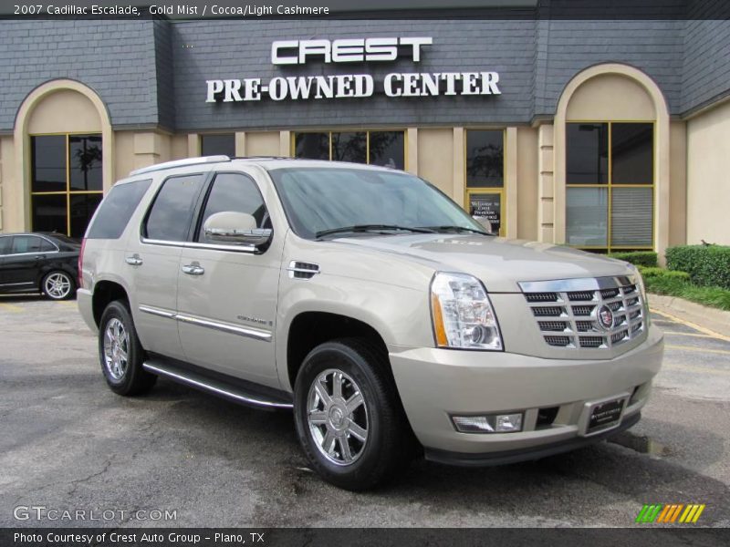 Gold Mist / Cocoa/Light Cashmere 2007 Cadillac Escalade