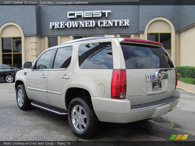 Gold Mist / Cocoa/Light Cashmere 2007 Cadillac Escalade