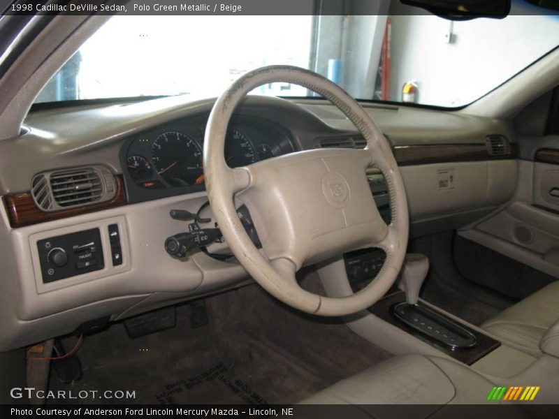 Polo Green Metallic / Beige 1998 Cadillac DeVille Sedan