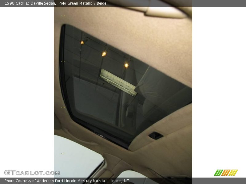 Polo Green Metallic / Beige 1998 Cadillac DeVille Sedan