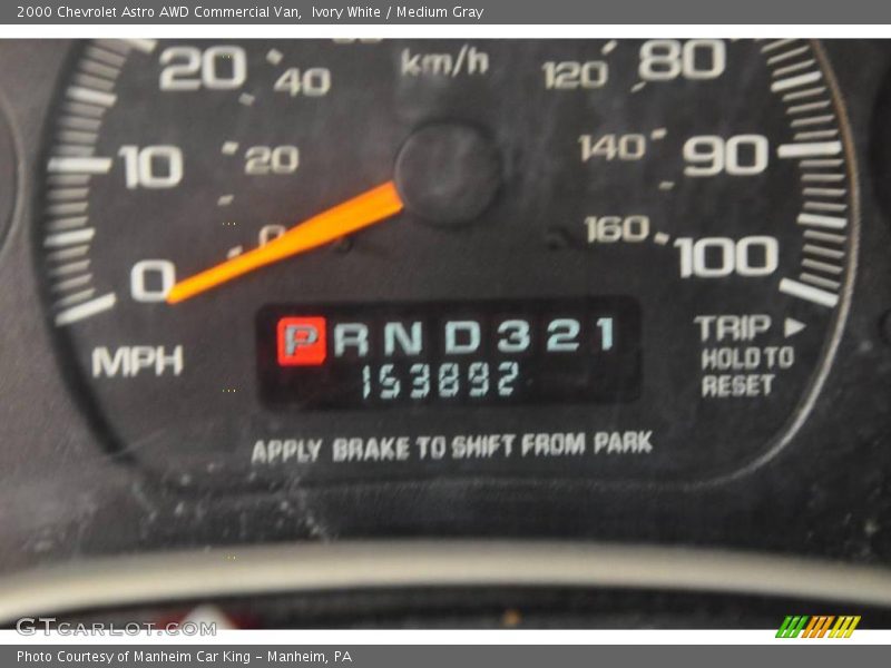 Ivory White / Medium Gray 2000 Chevrolet Astro AWD Commercial Van