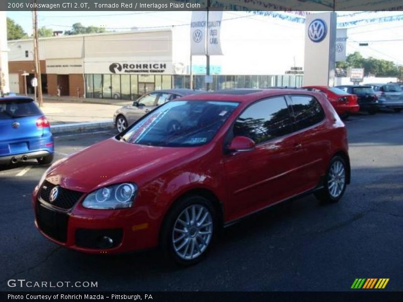 Tornado Red / Interlagos Plaid Cloth 2006 Volkswagen GTI 2.0T