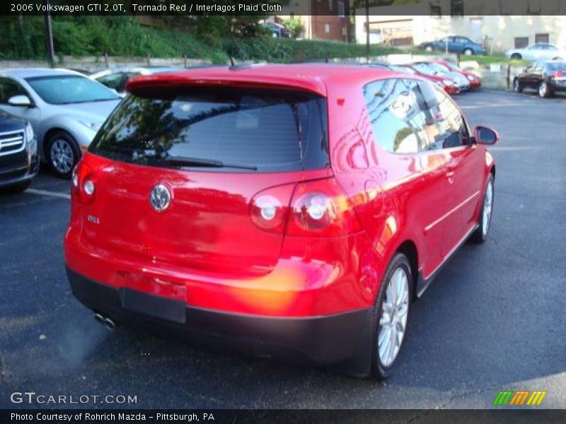 Tornado Red / Interlagos Plaid Cloth 2006 Volkswagen GTI 2.0T
