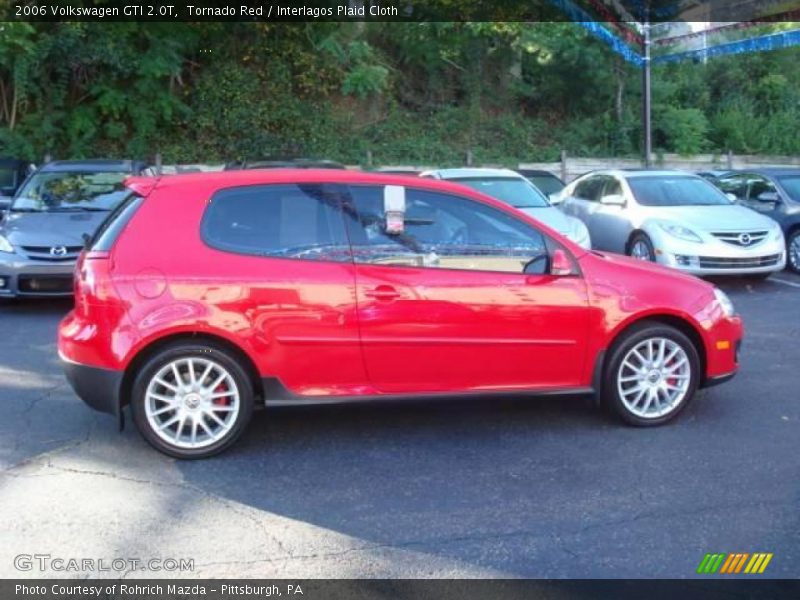 Tornado Red / Interlagos Plaid Cloth 2006 Volkswagen GTI 2.0T