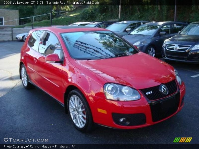 Tornado Red / Interlagos Plaid Cloth 2006 Volkswagen GTI 2.0T