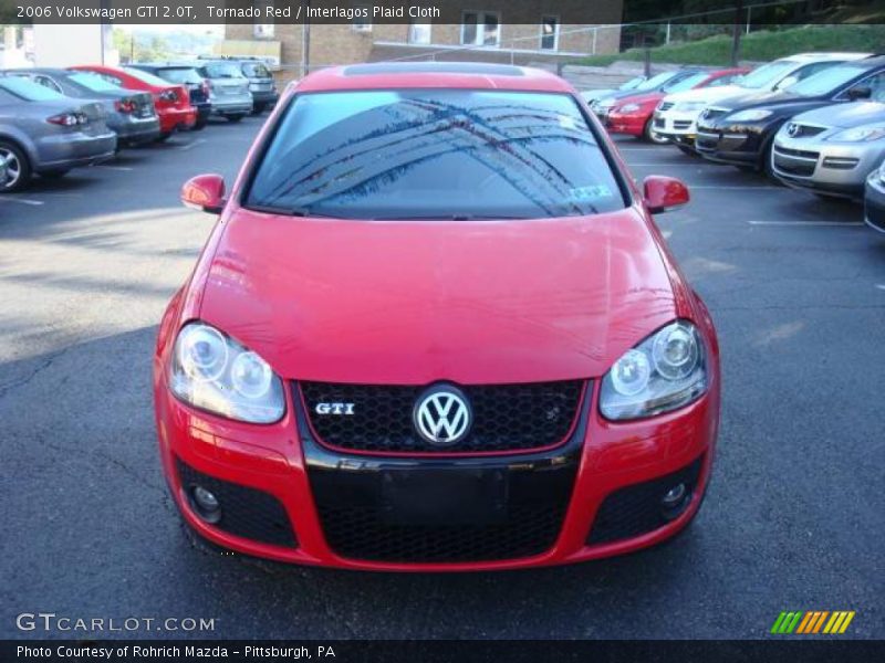 Tornado Red / Interlagos Plaid Cloth 2006 Volkswagen GTI 2.0T