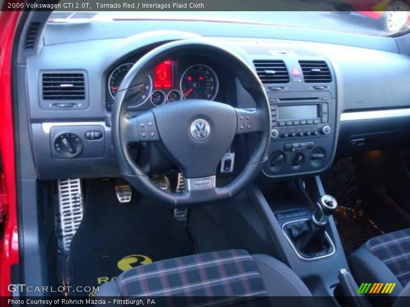 Tornado Red / Interlagos Plaid Cloth 2006 Volkswagen GTI 2.0T