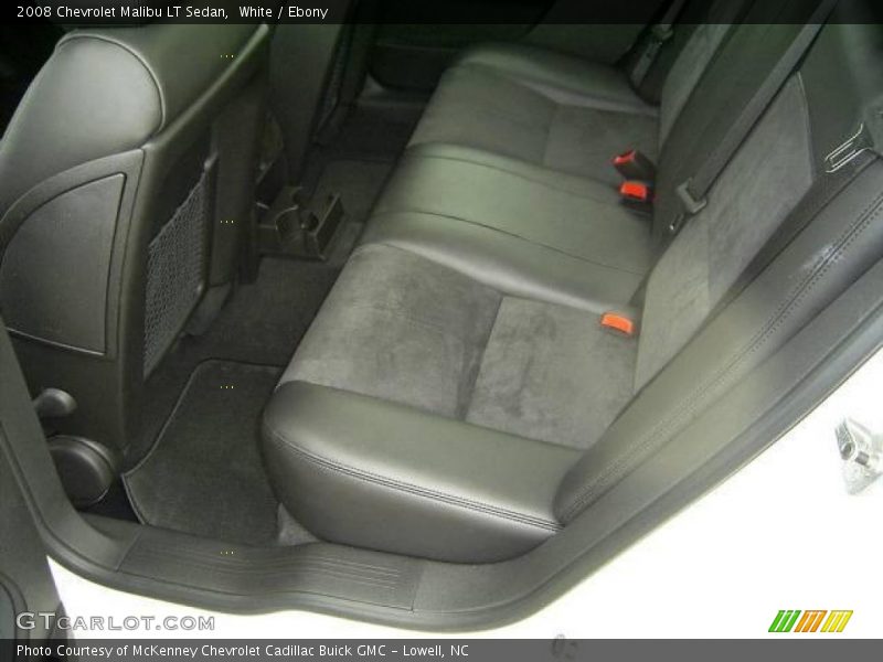 White / Ebony 2008 Chevrolet Malibu LT Sedan