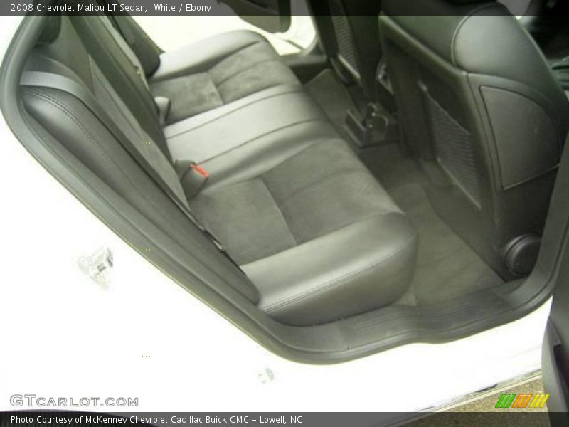 White / Ebony 2008 Chevrolet Malibu LT Sedan