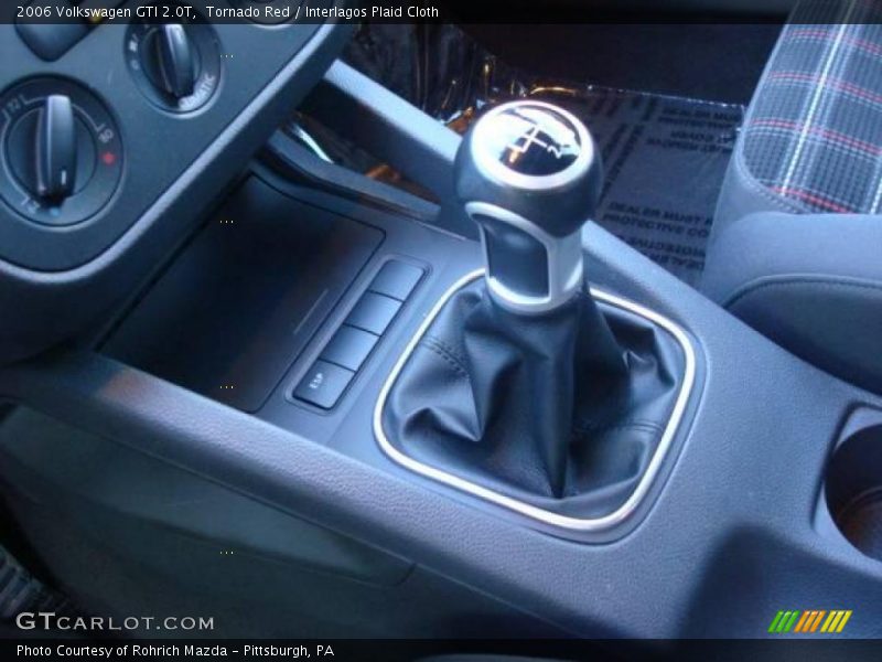 Tornado Red / Interlagos Plaid Cloth 2006 Volkswagen GTI 2.0T