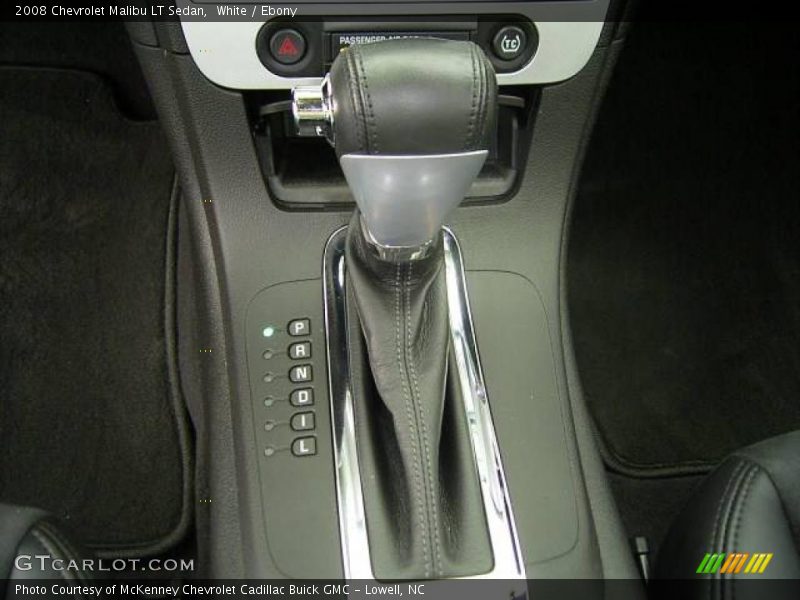 White / Ebony 2008 Chevrolet Malibu LT Sedan