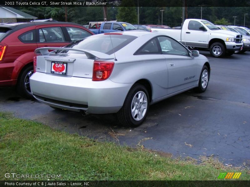 Silver Streak Mica / Black/Silver 2003 Toyota Celica GT