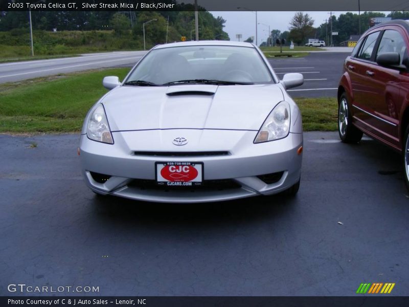 Silver Streak Mica / Black/Silver 2003 Toyota Celica GT