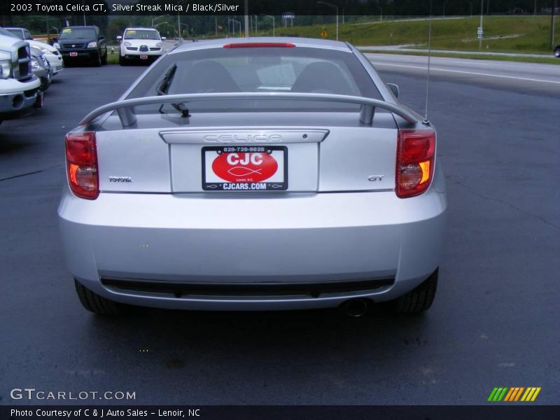 Silver Streak Mica / Black/Silver 2003 Toyota Celica GT