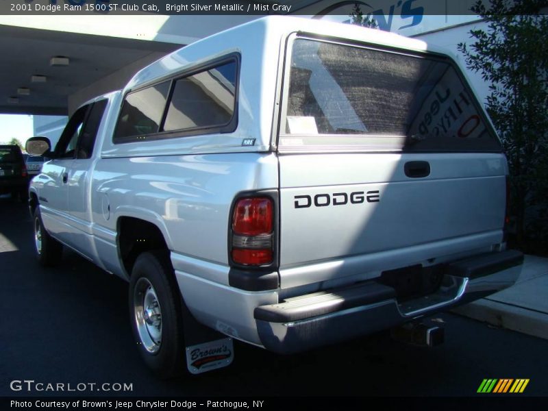 Bright Silver Metallic / Mist Gray 2001 Dodge Ram 1500 ST Club Cab