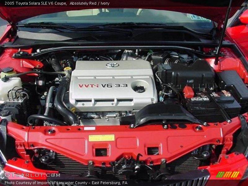 Absolutely Red / Ivory 2005 Toyota Solara SLE V6 Coupe