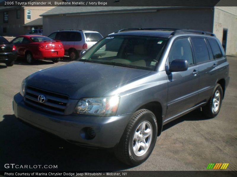 Bluestone Metallic / Ivory Beige 2006 Toyota Highlander I4