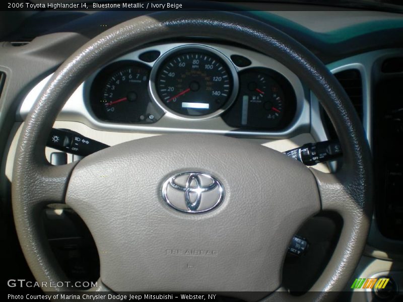 Bluestone Metallic / Ivory Beige 2006 Toyota Highlander I4
