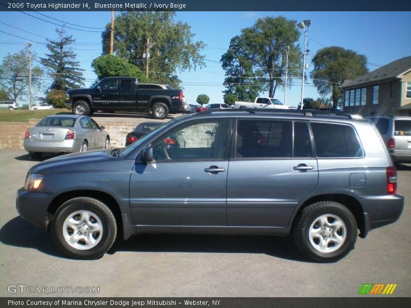 Bluestone Metallic / Ivory Beige 2006 Toyota Highlander I4