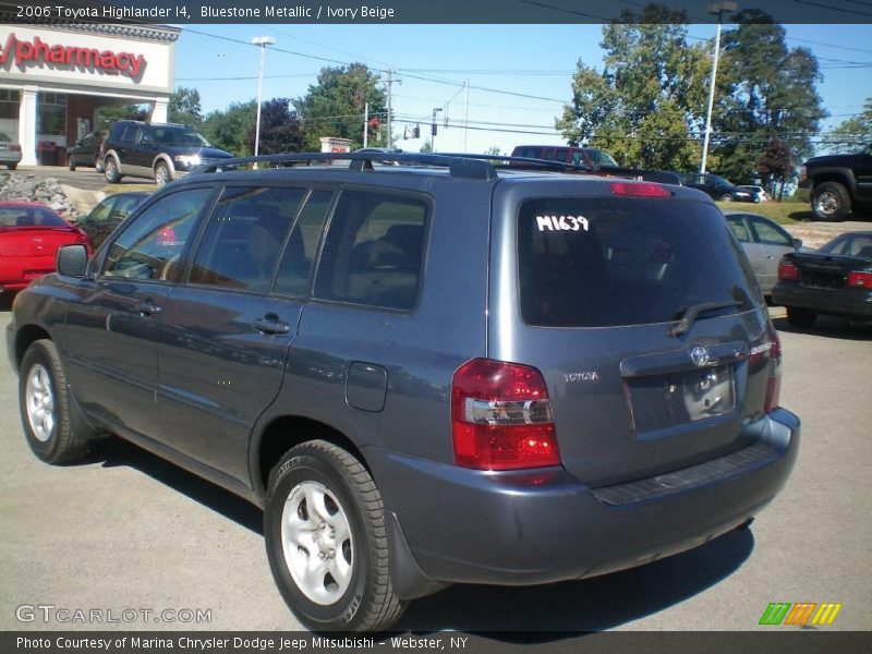 Bluestone Metallic / Ivory Beige 2006 Toyota Highlander I4