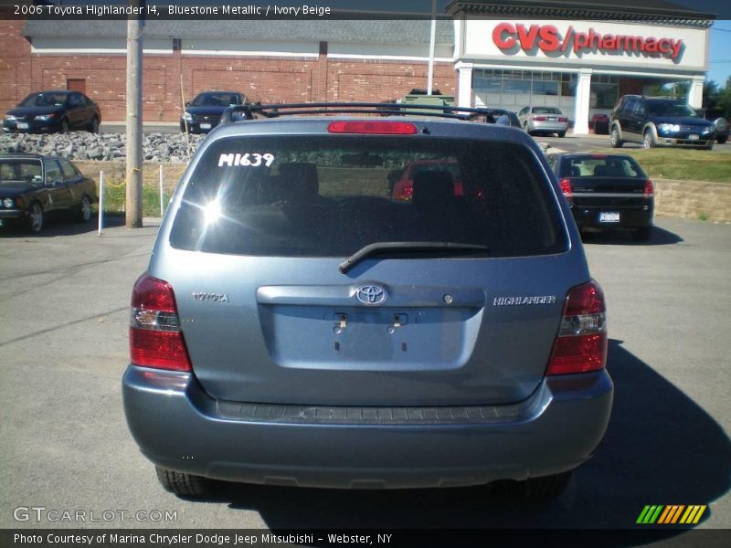 Bluestone Metallic / Ivory Beige 2006 Toyota Highlander I4