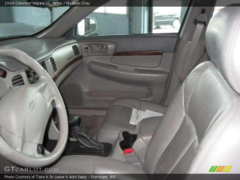 White / Medium Gray 2004 Chevrolet Impala LS