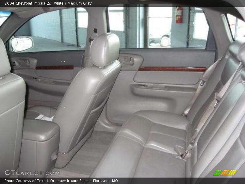 White / Medium Gray 2004 Chevrolet Impala LS