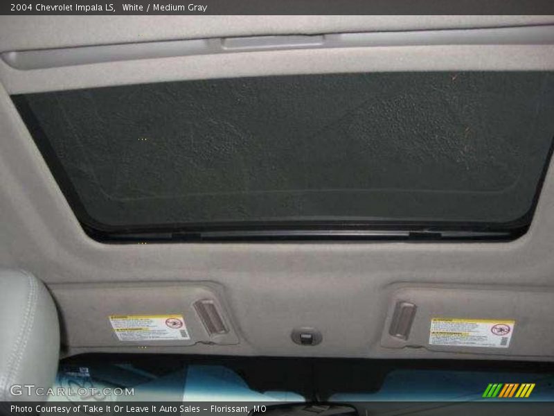 White / Medium Gray 2004 Chevrolet Impala LS