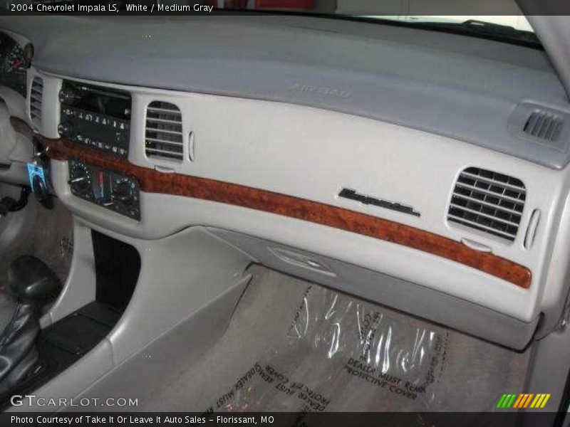 White / Medium Gray 2004 Chevrolet Impala LS