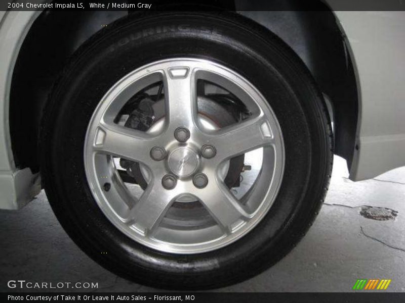 White / Medium Gray 2004 Chevrolet Impala LS